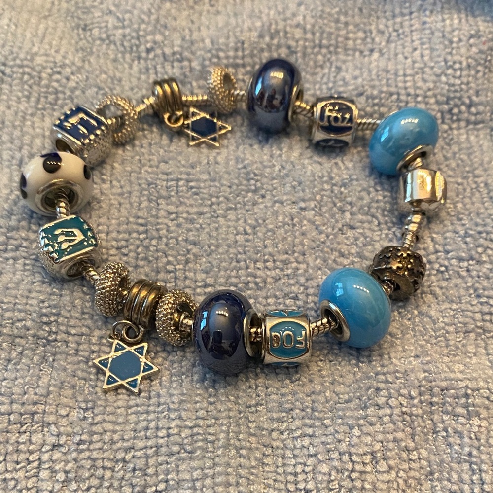 "Mock" Pandora Hebrew Bracelet